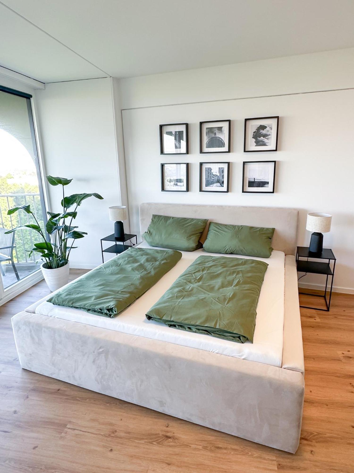 Helles Apartment mit tollem Blick über Augsburg Exterior foto